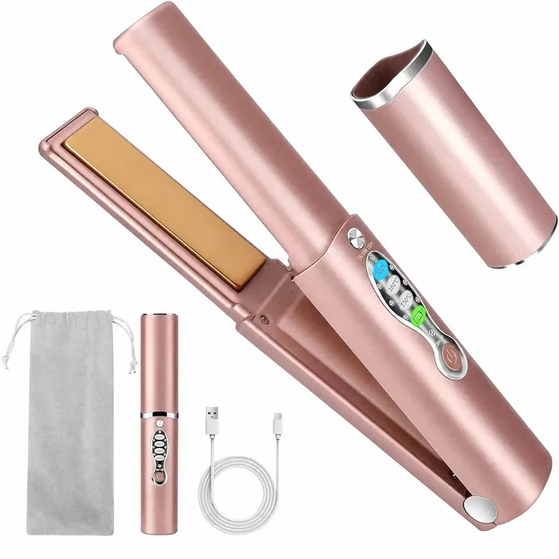 Cordless Hair Straightener rose gold