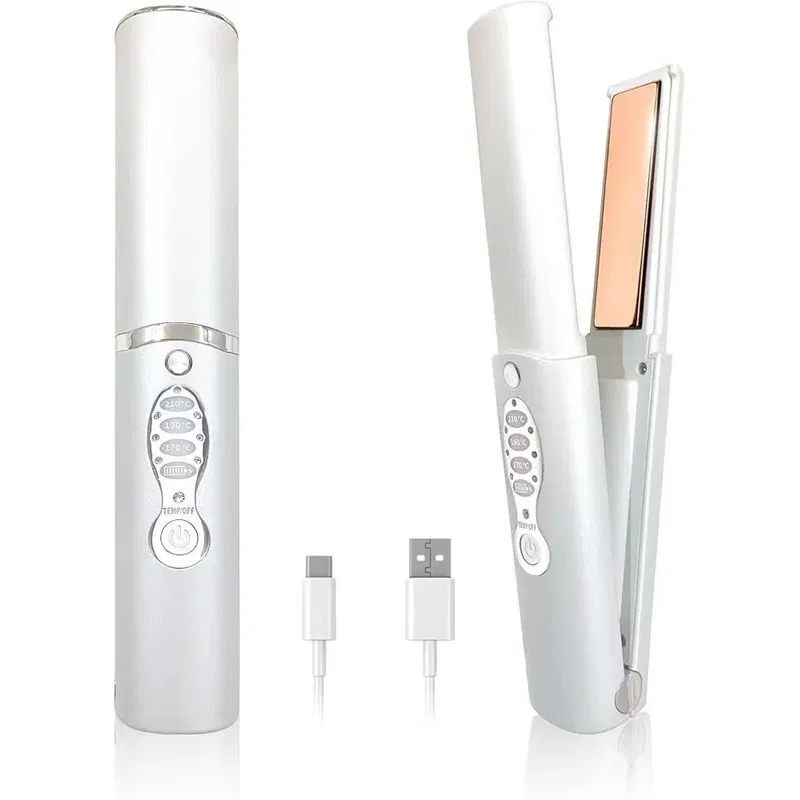 Cordless Hair Straightener white