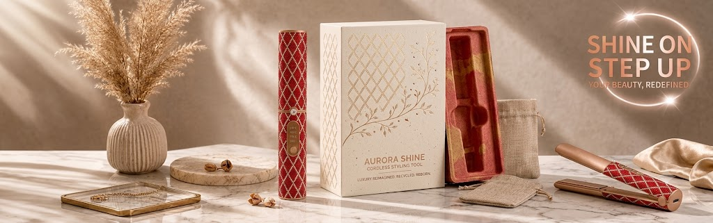 Luxury eco-friendly packaging for hair tools