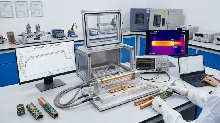 Technical testing of hair straightener heating elements