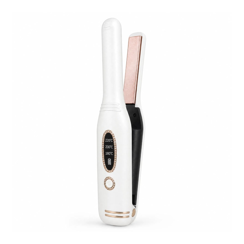 Cordless Hair Straightener white color