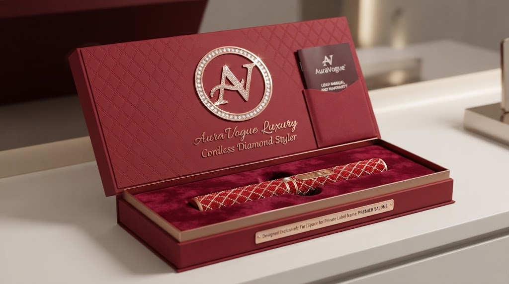 Luxury private label hair straightener packaging box