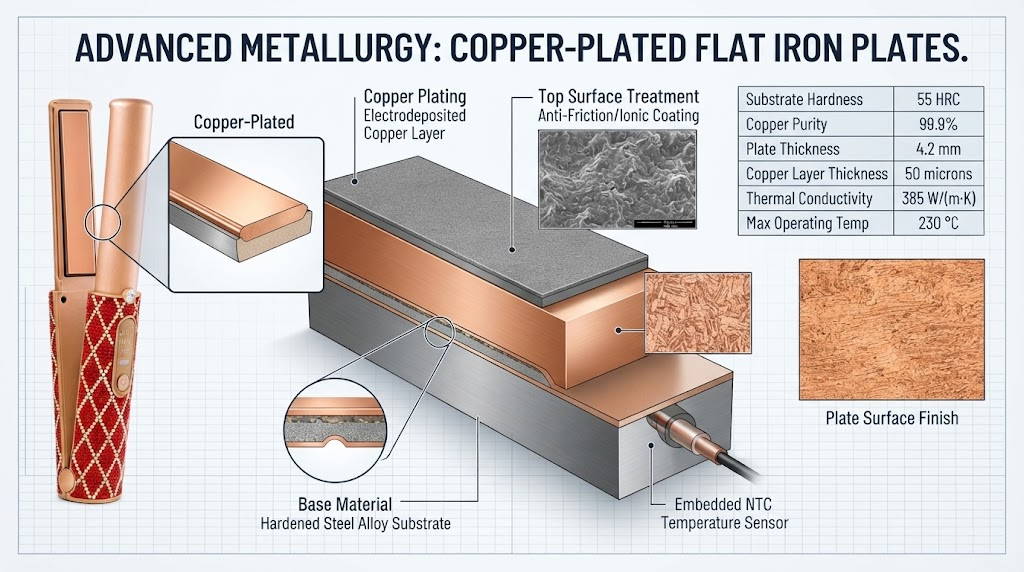 Straightener plate metallurgy