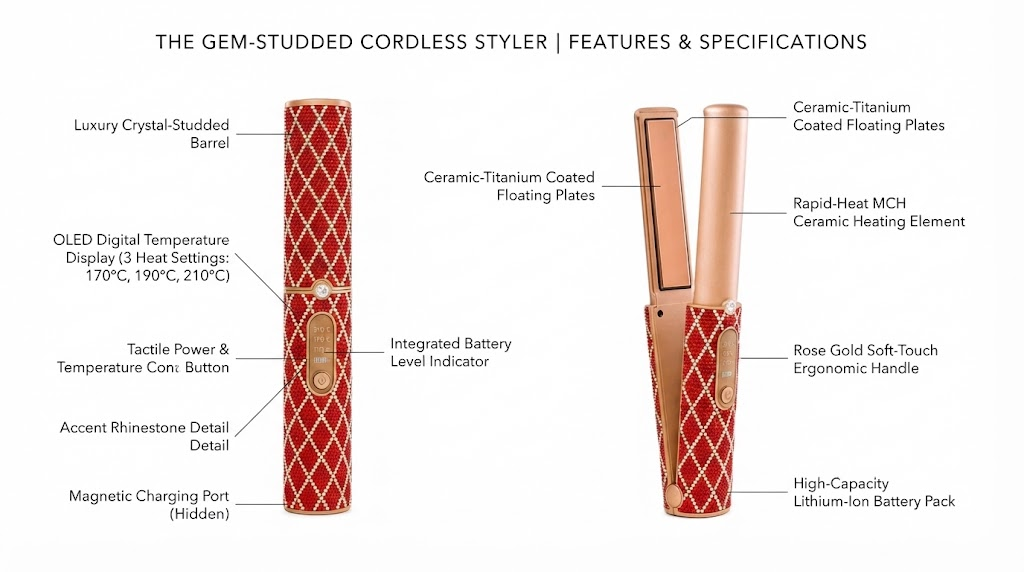 Hair straightener product labeling